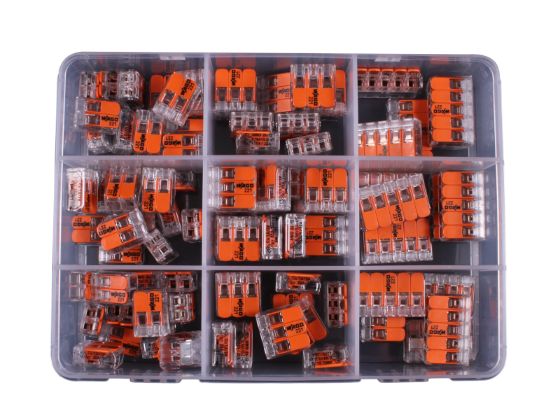 Wago 221 0.144mm² Connector 85pc Assortment Kit 12 Volt